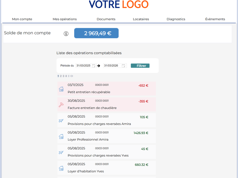 Extranet propriétaire